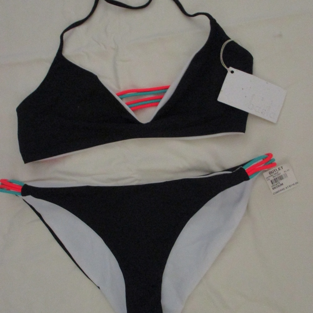 NWT - BASTA 2 pc swimsuit - sz M top / sz L bottom